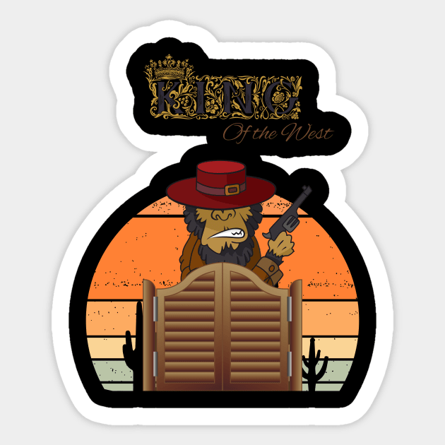 King of the west Sticker by Benjamin Customs